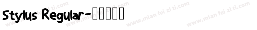 Stylus Regular字体转换